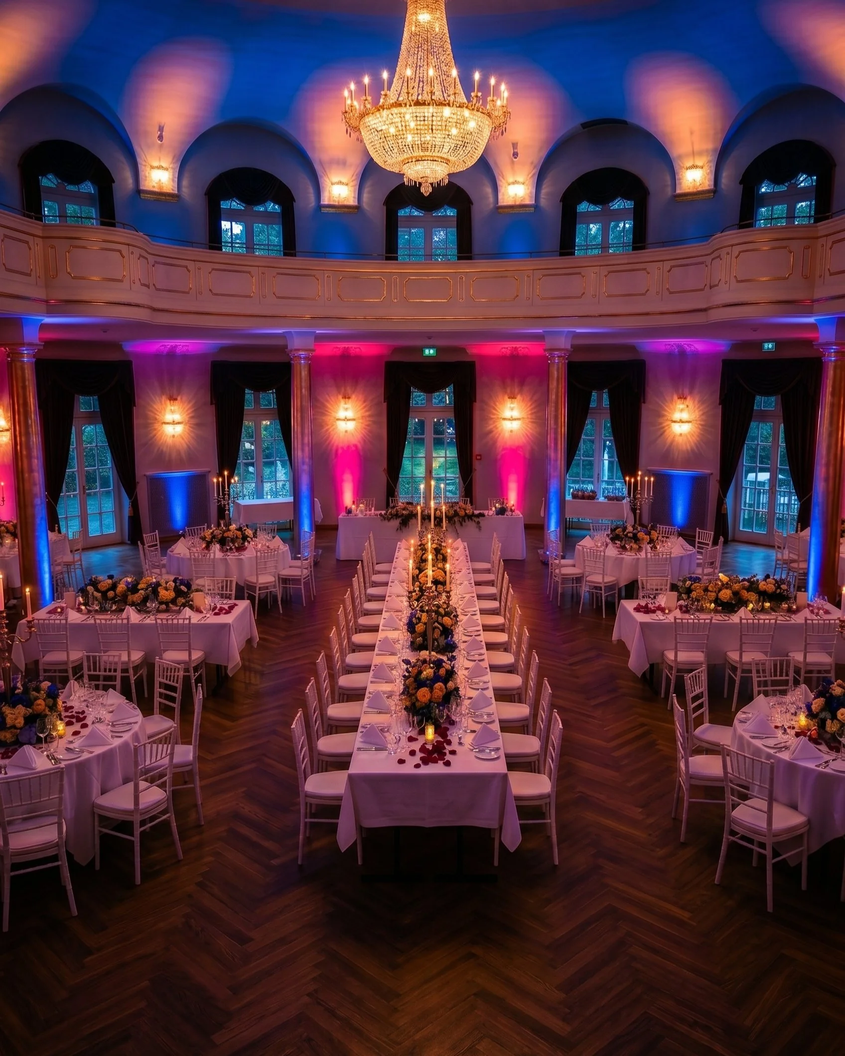 Uplights Ambientlicht Eventlocation